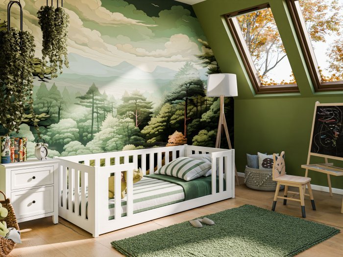 Lano - Dječji krevet Fero - 80x180 cm - Bijela