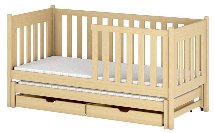 Lano - Dječji krevet s dodatnim ležajem Kaja - 80x200 cm - Bor