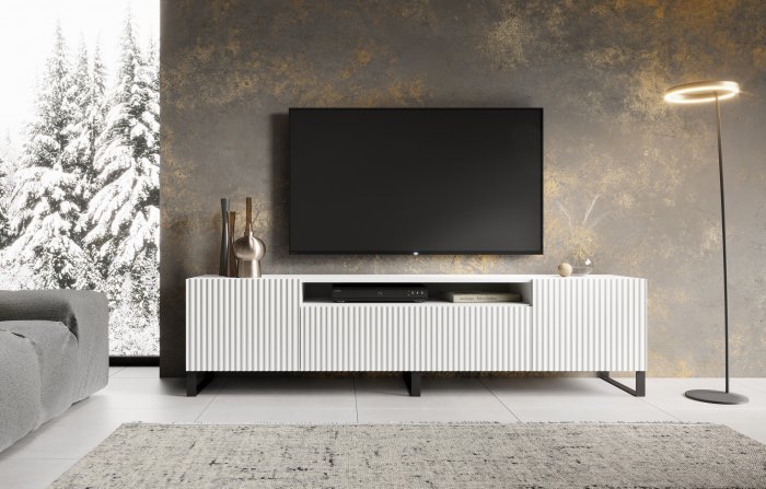 ADRK Furniture - TV element s povišenim nogicama Noemi - bijela